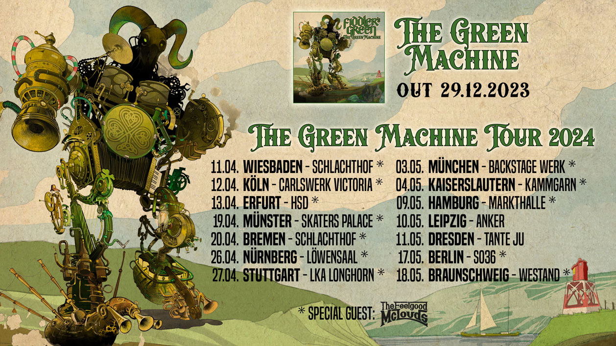 THE GREEN MACHINE - new album and tour!